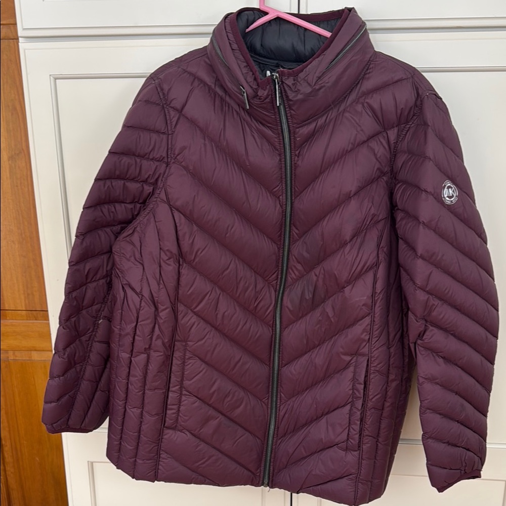 MICHAEL Michael Kors Purple Quilted Puffer Jacket